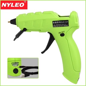 ไนลีโอปืนกาวร้อนไร้สาย 10W แบตเตอรี่ลิเธียมแบบชาร์จไฟได้สำหรับงานฝีมือ DIY ในบ้าน ไม่ต้องใช้ไฟฟ้า - Product Image 1