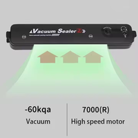Vacumeermachine EU-stekker Gratis cadeau 10 stuks bewaarzakjes Keuken vacuümverpakkingsmachine Kleine verzegelmachine Voedsel vacuüm sealer