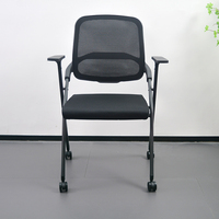 Chaise de bureau ergonomique moderne de haute qualité en maille avec fonction bascule, design pliable et réglable pour la maison, le bureau, les salles de conférence et les écoles