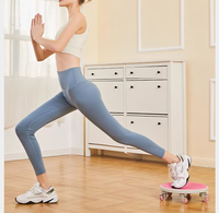 Disque de glissement d'entraînement des muscles abdominaux à six roues antidérapant silencieux et doux pour les exercices de fitness abdominaux
