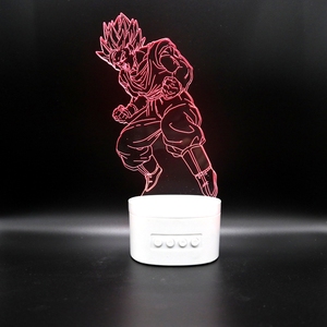 Lampe à led multifonction au design animé personnalisé et haut-parleur bluetooth 2 en 1 pour lecteur de musique avec fonction carte TF - Product Image 2