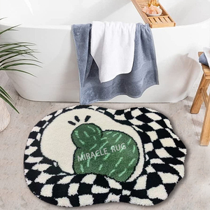 Absorption d'eau <span class=keywords><strong>tapis</strong></span> <span class=keywords><strong>de</strong></span> porte antidérapant fleur à carreaux lavable <span class=keywords><strong>tapis</strong></span> personnalisé <span class=keywords><strong>tapis</strong></span> <span class=keywords><strong>de</strong></span> bain pour chambre cuisine salle <span class=keywords><strong>de</strong></span> bain sol <span class=keywords><strong>de</strong></span> <span class=keywords><strong>toilette</strong></span> - Product Image 6