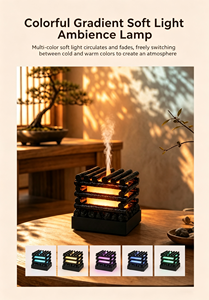 Diffuseur d'arômes vintage en bois, humidificateur ultrasonique à brume froide, diffuseur d'huiles essentielles, machine à parfum silencieuse pour bureau, décoration intérieure - Product Image 4
