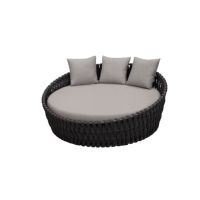 ngues de luxe en aluminium pour extérieur et patio gris Chaises longues Mobilier Plage extérieure Piscine Chaise longue en corde