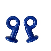 Anneau de pied Helisheng en forme d'œil, crochet d'angle, accessoires de chaîne de liaison, personnalisable, en matériau 40Cr, avec revêtement plastique par pulvérisation