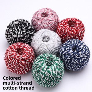 Corde en coton tressé durable et colorée pour le bricolage, l'emballage, les poignées, le regroupement, les cordes à <span class=keywords><strong>linge</strong></span> et les cordes de traction - Product Image 2