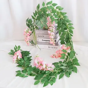 Yüksek dereceli düğün dekorasyon yeni tasarım yapay parti çiçek Wisteria