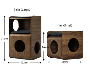 Casa para gatos moderna personalizable multicapa hecha de madera sostenible Muebles para mascotas de moda Jaulas ecológicas para amigos peludos - Product Image 6