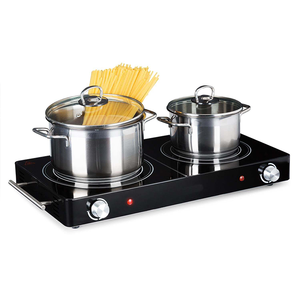 Customization Household Cooking Glass Ceramic Electric Stove Portable Countertop Burner Double Infrared <strong>Cooker</strong> - Product Image 3