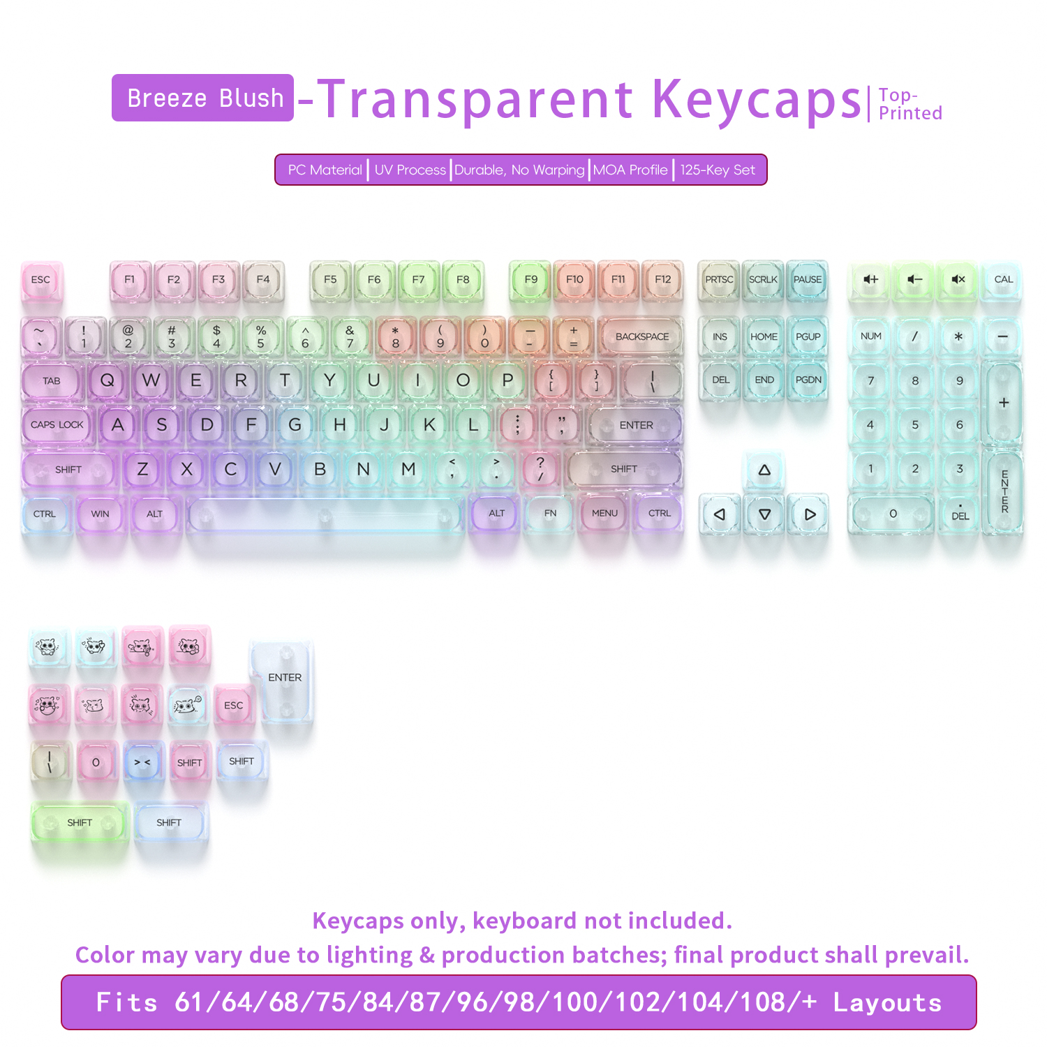 T-MOA Whispering Blush Keycap