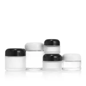 vuoto vasetti di cosmetici 20 grammi Suppliers-Nuovi prodotti vita in vetro15 20 30 50 60 grammo vasetto per crema per la pelle vasetti cosmetici vuoti