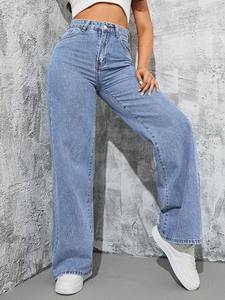 Meilleur jean en denim stretch délavé foncé à taille haute pour femmes pantalon moulant à fermeture éclair d'été avec motif 3D pantalon pour filles