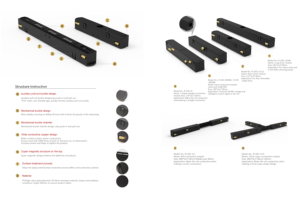 Система магнитных алюминиевых светодиодных трековых светильников 48В DC DALI с регулировкой цветовой температуры (CCT), умным управлением Tuya Zigbee/WiFi и высоким индексом цветопередачи CRI 90, на COB-чипах - Product Image 4