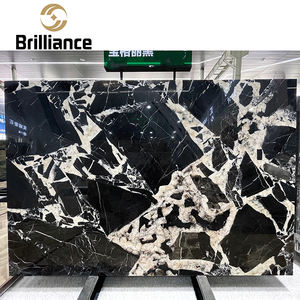 Azulejo de cerámica de mármol moderno de 120x120, azulejos de pared de porcelana de Color negro para casa - Product Image 1