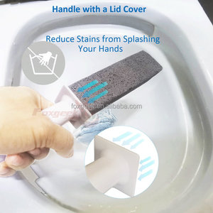 Pierre de ponce naturelle pour <span class=keywords><strong>toilettes</strong></span>, avec poignée, brosse pour nettoyage de bol de bain, nettoyeur de taches, verre, porcelaine, piscine, carrelage, pied - Product Image 4