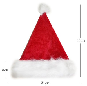 Fournitures de noël chapeau de père noël en feutre décoré - Product Image 6