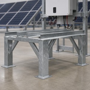 Estructura Base Soldada con Inversor de Grado Industrial, Galvanizada en Caliente, Clasificación C3-C5, Acero al Carbono Q235 Q345 Q355, Fabricación ISO 9001 - Product Image 3