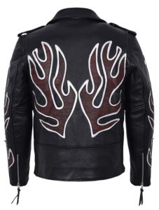 Chaqueta con Capucha para Hombre, Personalizada, 100% Cuero Nappa Rojo Genuino, Estilo con Capucha, Herrajes YKK, Marca Privada OEM/ODM - Product Image 5