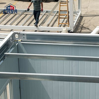 Structure en acier métallique de 20 pieds et 40 pieds, kit de conteneur modulaire préfabriqué portable, conteneur de bureau, maison conteneur