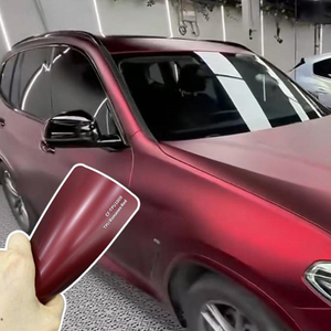 Film de protection de carrosserie automobile auto-cicatrisant, anti-UV, changeant de couleur, en TPU PPF, qualité USA, couleur rouge Romanée, sans bulles, avec technologie Air Release - Product Image 2
