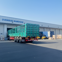 JINFENG Nouvelle semi-remorque de transport en acier à 3 essieux, à ridelles, capacité de charge 15001-80000 kg, roues 12R22.5, équipement de sol robuste, directement de l'usine