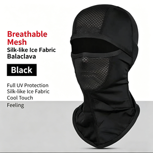 Cagoule d'été <span class=keywords><strong>tout</strong></span>-en-un en soie glacée avec écran filtrant, respirante, protection solaire et pare-vent pour le cyclisme en extérieur - Product Image 2
