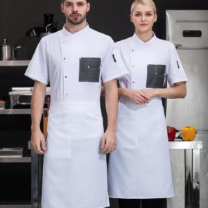 เสื้อโค้ทเชฟสำหรับผู้หญิงชุดเชฟสำหรับร้านอาหารและร้านอาหาร - Product Image 1