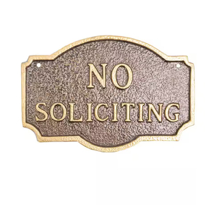 Targa e Insegna in Ottone dal Look Classico Vintage per Edifici Storici - Product Image 5