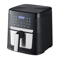Appareils électriques de cuisine numériques de 8 litres 10 préréglages Fritadeira 7L 6L 9L Friteuse à air intelligente en acier inoxydable 8L