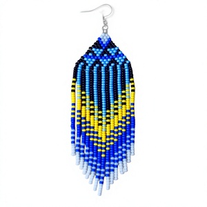 Pendientes Colgantes Bohemios con Cuentas de Proveedor Indio, Hermosas Joyas Hechas a Mano para Mujer, Ideales para Bodas, Fiestas y Festivales - Product Image 6