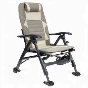 Silla de Pesca Plegable de Hierro - Silla de Pesca Portátil Multiusos Tipo Balsa para Pesca al Aire Libre y Pesca de Carpas en Estanques - Product Image 3