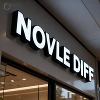 Enseigne de restaurant personnalisée, lettres LED, enseigne de devanture de magasin, signalisation de bâtiment, enseigne commerciale extérieure, enseigne lumineuse LED, enseigne en lettres 3D