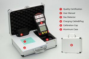 Xách tay đa phân tích khí CO2 NH3 H2S O2 <span class=keywords><strong>CH4</strong></span> 6 <span class=keywords><strong>Gas</strong></span> Detector - Product Image 3