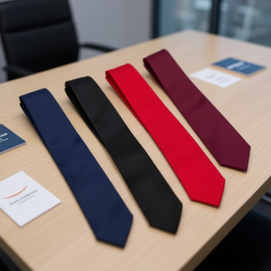 Juego de 6 Corbatas de Poliéster de 5 cm, Estilo Simple, para Regalos Promocionales, Unisex para Adultos - Product Image 2