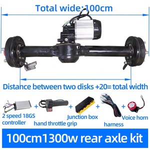 48-60V1300w रियर एक्सल कन्वर्जन किट लो स्पीड इलेक्ट्रिक 3 व्हील कार रियर एक्सल डिफरेंशियल किट के साथ - Product Image 2