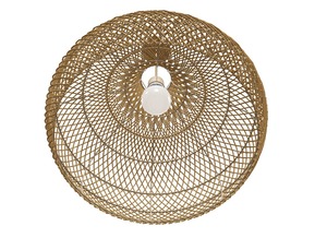 Lámpara colgante de ratán Kloe hecha a mano, lámpara de techo tejida Natural Bohemia para comedor, cocina, espacio de vida y dormitorio - Product Image 5
