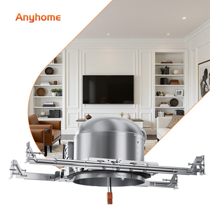 <span class=keywords><strong>6</strong></span>インチ22W新築用埋め込み式COBダウンライトRGBW缶型LEDソフィットパネルライトハウジング - Product Image 1