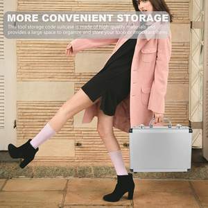 Maletín de Aluminio, Caja de Herramientas, Caja de Almacenamiento, Estuche de Transporte, Maletas con Cierre de Código, Organizador para Equipaje, Artesanos, Viajes - Product Image 5