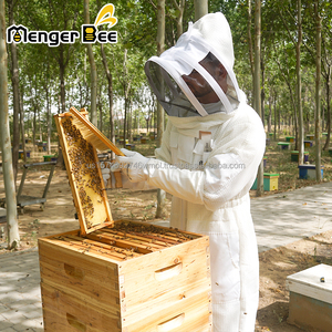 Cheap Price 3 Layers Ventilated <b>Bee</b> <b>Suit</b> Wasps Sting Beekeeping Clothes for Beekeeper - Product Image 2