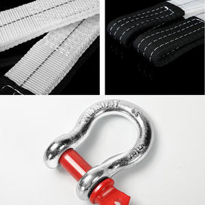 Cordon de remorquage pour voiture, 30 tonnes, 9 mètres, ruban plat avec crochet en acier américain pour le sauvetage et l'utilisation en remorque - Product Image 4