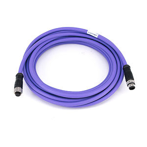 كابل إيثرنت M12 IP67 مع 8P ذكر إلى RJ45 موصل نحاسي وحماية عزل IP67 من بولي كلوريد الفينيل - Product Image 5