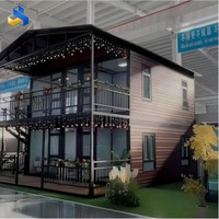 Maison préfabriquée extensible de luxe moderne à deux étages de 20, 30 ou 40 pieds avec salle de bain et cuisine