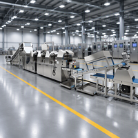 Machine commerciale de fabrication de nouilles fraîches fabriquée en Chine, ligne de production de nouilles fraîches, machine automatique de pliage de nouilles fraîches