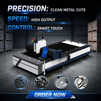 Otomotiv Parçaları Sac Kesimi için Tek Platformlu Fiber Lazer Kesim Makinesi 1500W 6000W CNC Metal Levha Kesici
