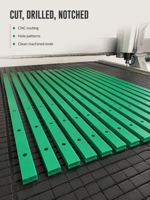 Bande de protection anti-usure en UHMWPE haute résistance pour lignes de production, résistante aux produits chimiques, service OEM personnalisé de précision