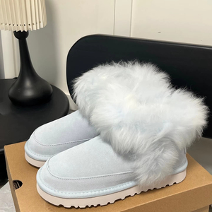 Botas de Nieve Cálidas de Lujo para Mujer UGGS Invierno 2025 - Forro de Lana de Alta Calidad, Material de Piel de Oveja, Logotipo Original - Product Image 1