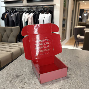 Logotipo personalizado Sello adhesivo postal <span class=keywords><strong>Caja</strong></span> abierta Cinta con <span class=keywords><strong>cremallera</strong></span> Tiras <span class=keywords><strong>de</strong></span> direccionamiento Laminación mate Papel rígido Envío Correo postal - Product Image 6