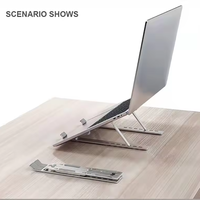 Logo personnalisé Support réglable pour tablette PC Support pour ordinateur portable TOUTES TAILLES Support pour ordinateur portable pliable en métal Support pour ordinateur portable en alliage d'aluminium