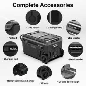 Réfrigérateur-congélateur portable à compresseur double zone, 35/45/55L, 12V/220V, pour voiture et camping – Ventes flash - Product Image 5