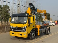 Grúa Montada en Camión Foton 4x2 de Brazo Recto con Sistema Hidráulico Completo, Caja de Cambios y Motor, Capacidad de 4 Toneladas, Altura Máxima de 20 m